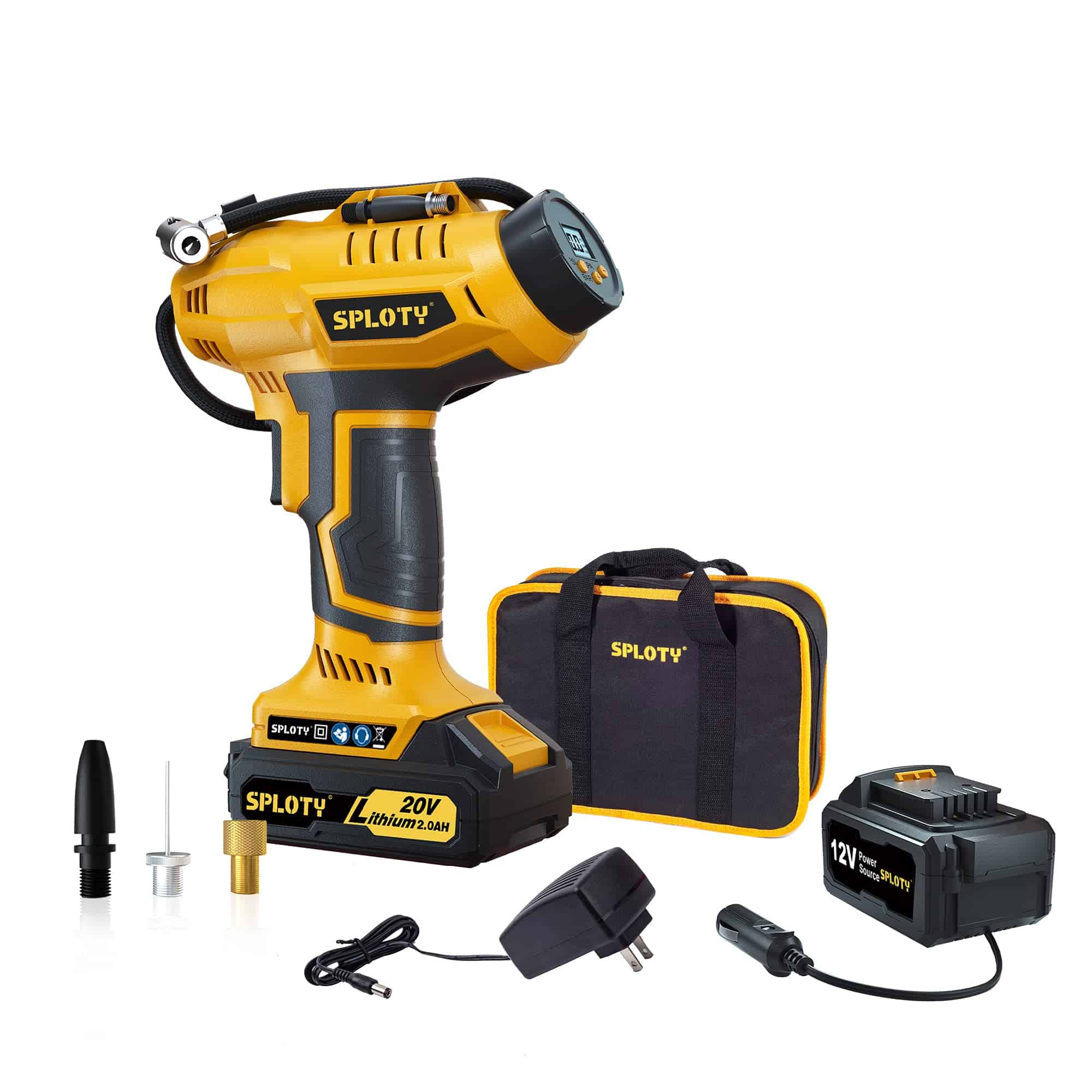 Compresor de Aire Portátil Inalámbrico SPLOTY 20V con