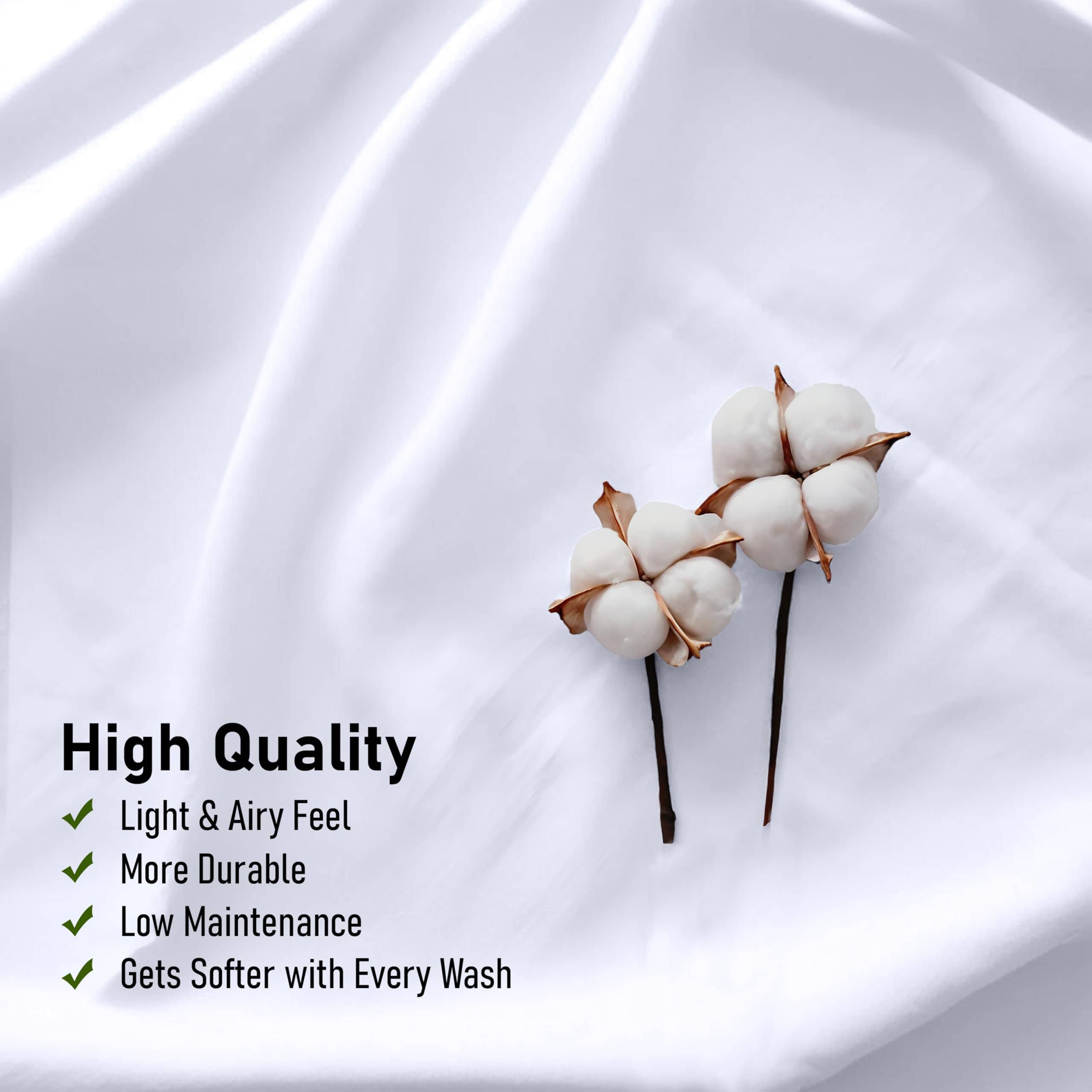 Juego de Sábanas Completo RUVANTI de Algodón 100%, Suave y - Imagen 6