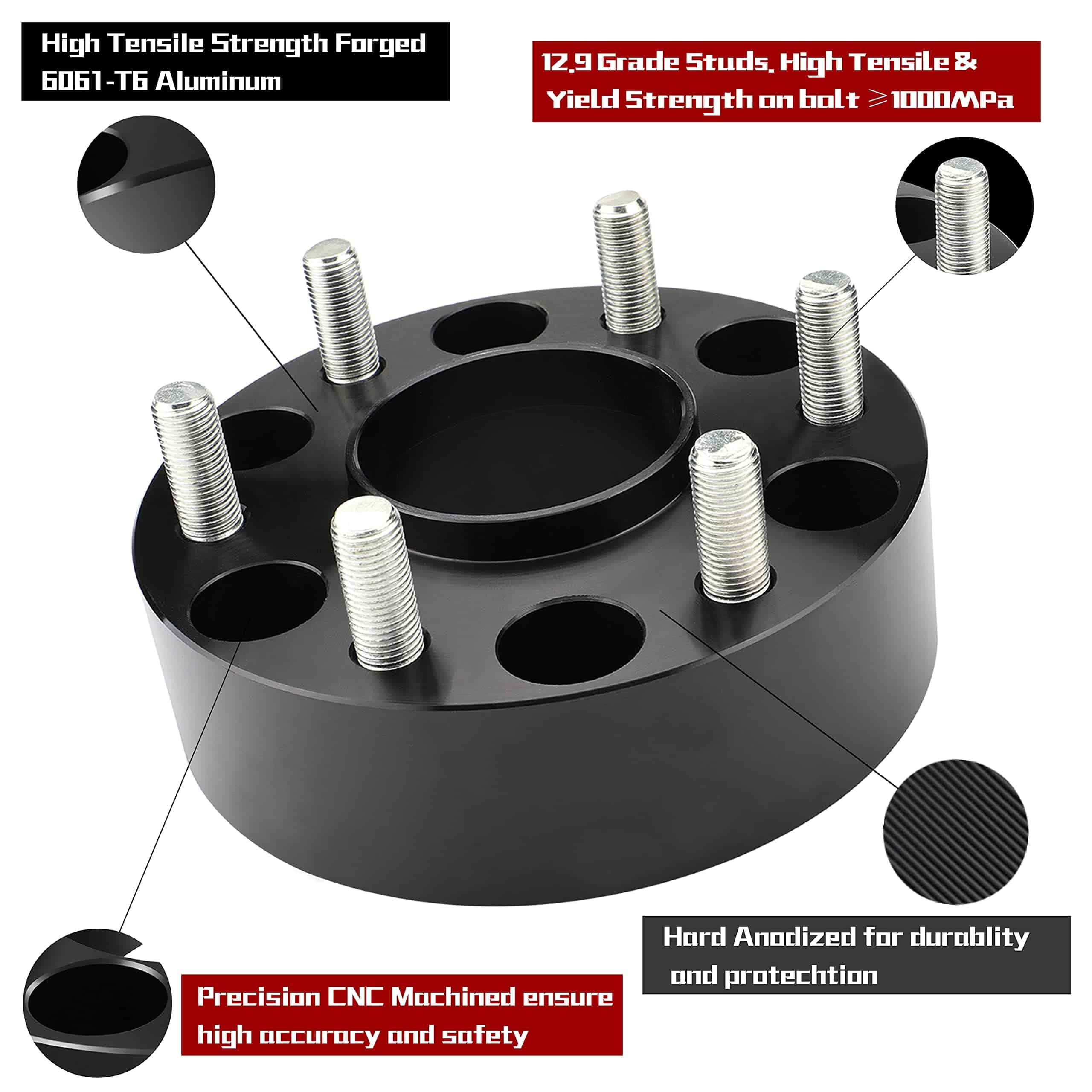 Richeer 6x5.5 Separador de Rueda para Silverado Sierra - Imagen 5