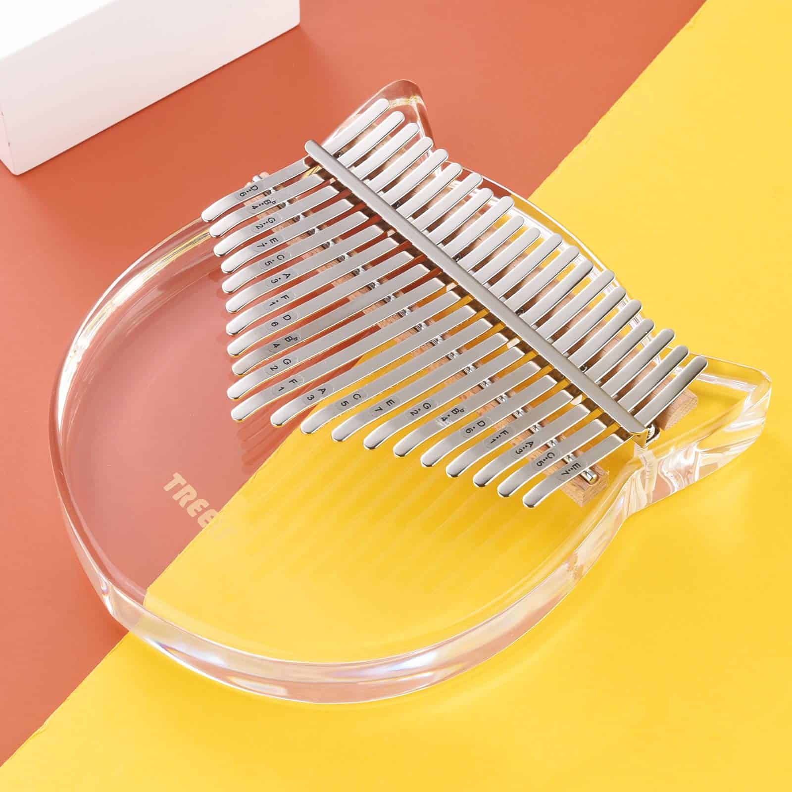 Kalimba TREELF 21 Teclas Gato Lindo Acrílico Piano de - Imagen 6