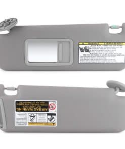 Visera de sol izquierda del conductor en gris con espejo