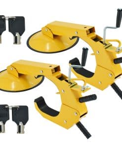 2 Pack Bloqueo de Rueda para Remolque Abrazadera de