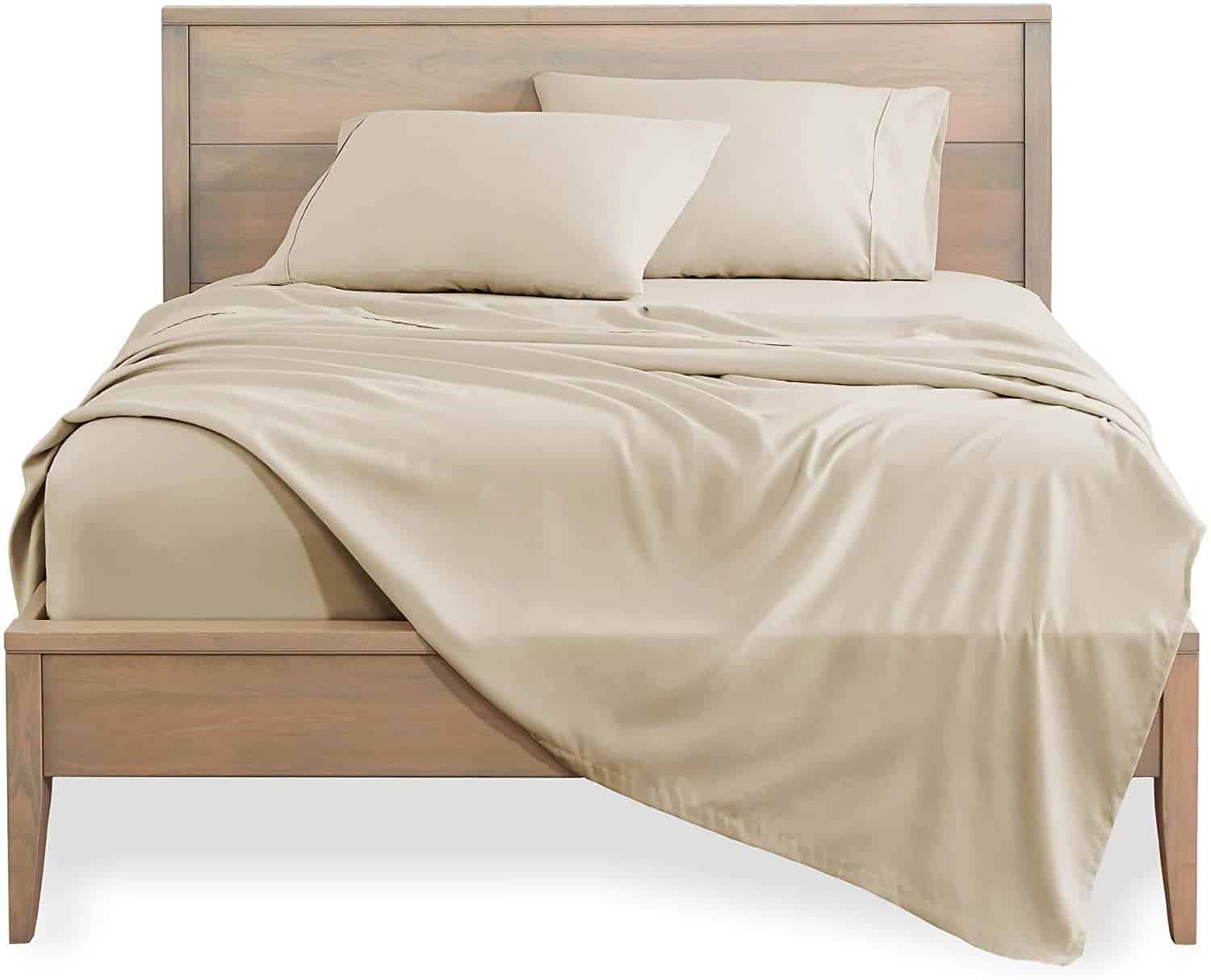 Juego de sábanas de algodón percal de 600 TC para cama de - Imagen 3