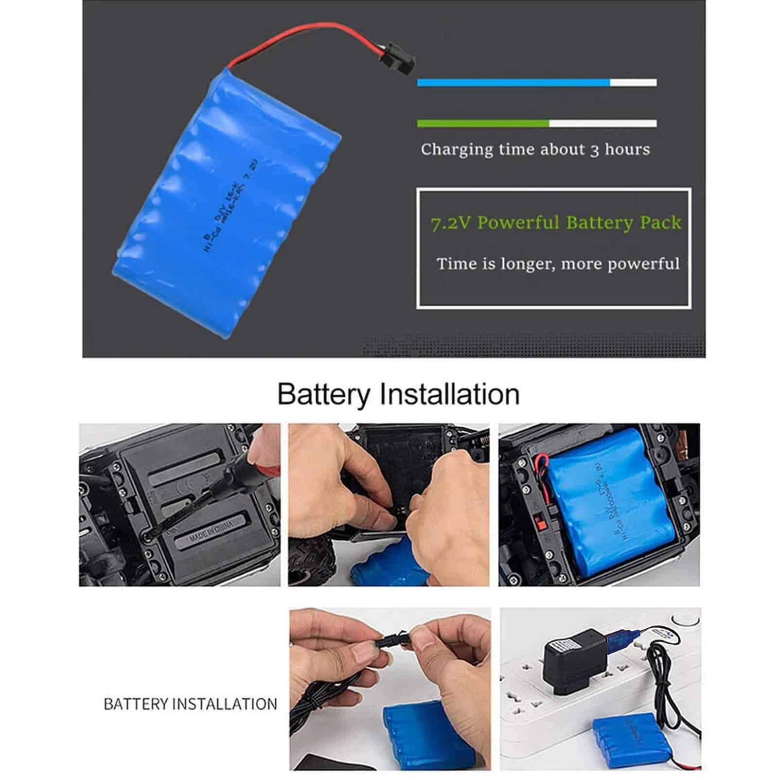 Carro RC Mukola a Gran Escala 1:12 Monster Truck - Imagen 7