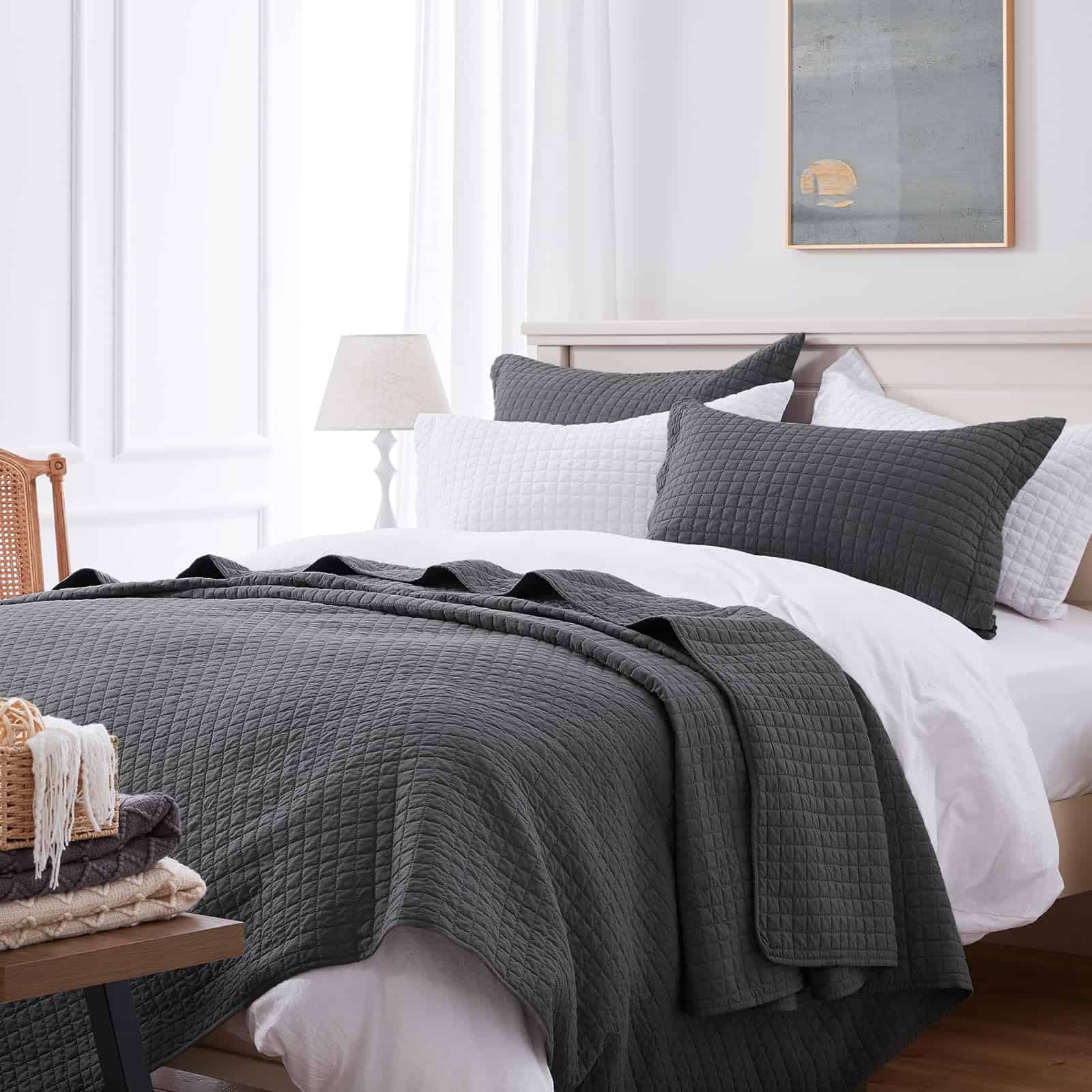 SunStyle Home Juego de Funda de Edredón tamaño Queen,