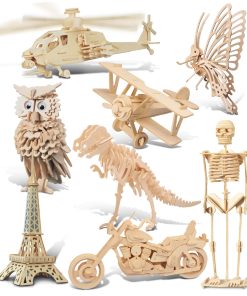 Paquete de 30 rompecabezas de madera en 3D de Puzzled -