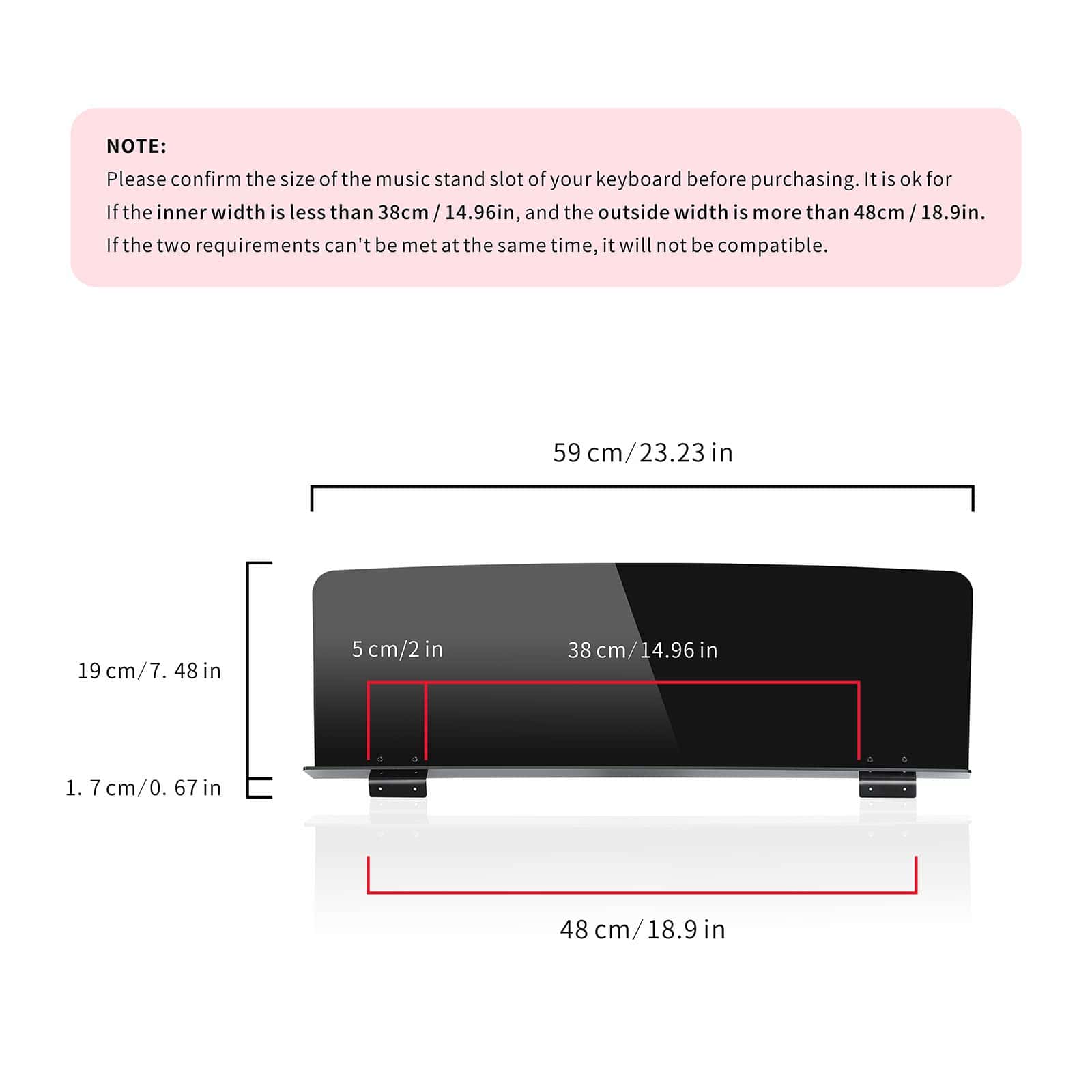 Soporte de partituras compatible para teclado digital - Imagen 6