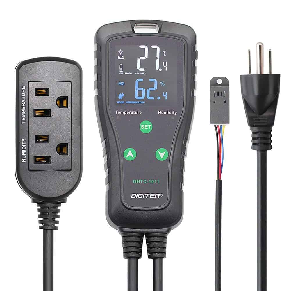 Controlador de Temperatura y Humedad para Enchufe,