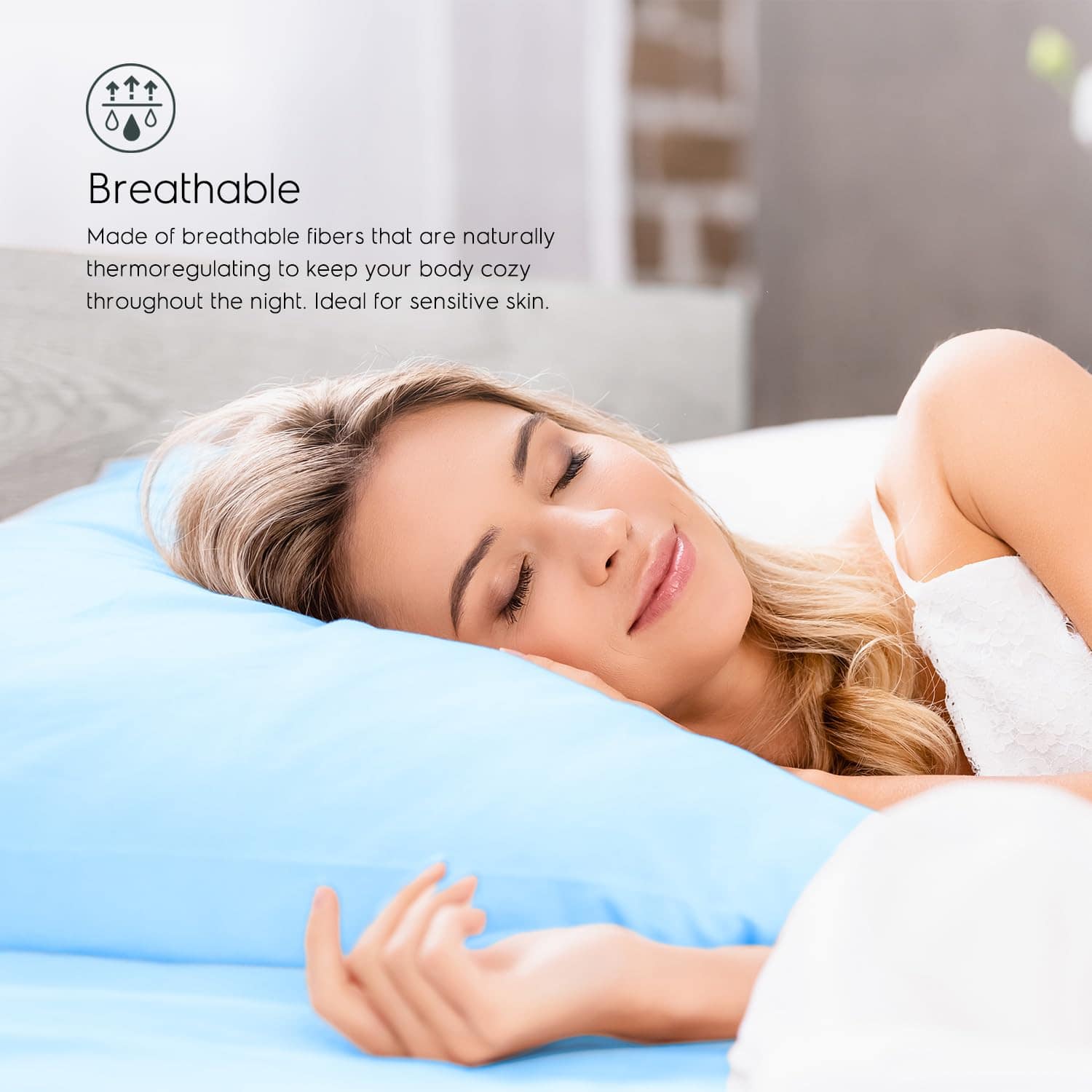 Juego de Funda Nórdica Tafts, Tamaño Twin - -Azul Cielo - Imagen 4