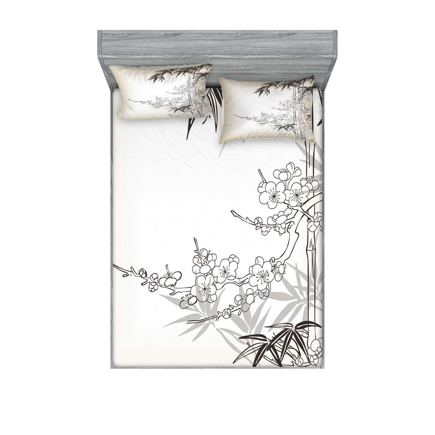 Juego de sábana bajera y funda de almohada Lunarable East,