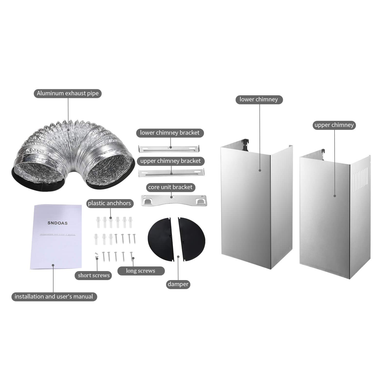 Campana extractora 30 pulgadas de acero inoxidable, Campana - Imagen 6