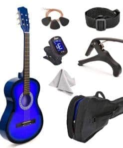 Guitarra Clásica de Madera de 30" con Estuche y Accesorios