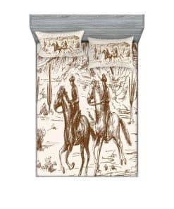 Juego de Sábana Ajustable y Funda de -Crema Umber