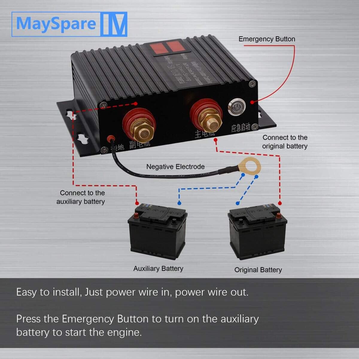 150 Amp Dual Battery Smart Isolator Universal 12V/24V - Imagen 6