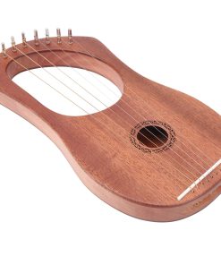 Arpa Lira de Madera de 7 Cuerdas Metálicas Portátil para