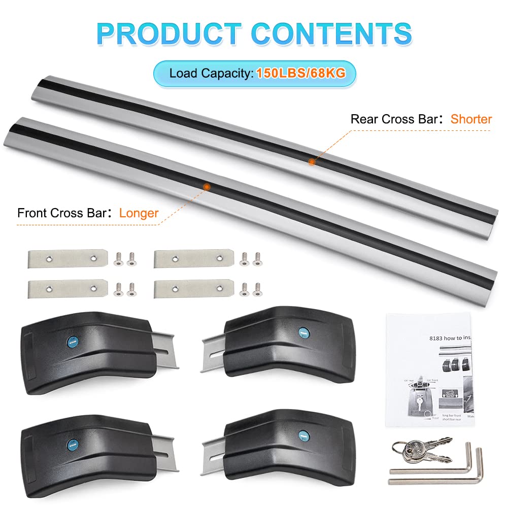 Barras transversales de techo JDMON compatibles con Hyundai - Imagen 8