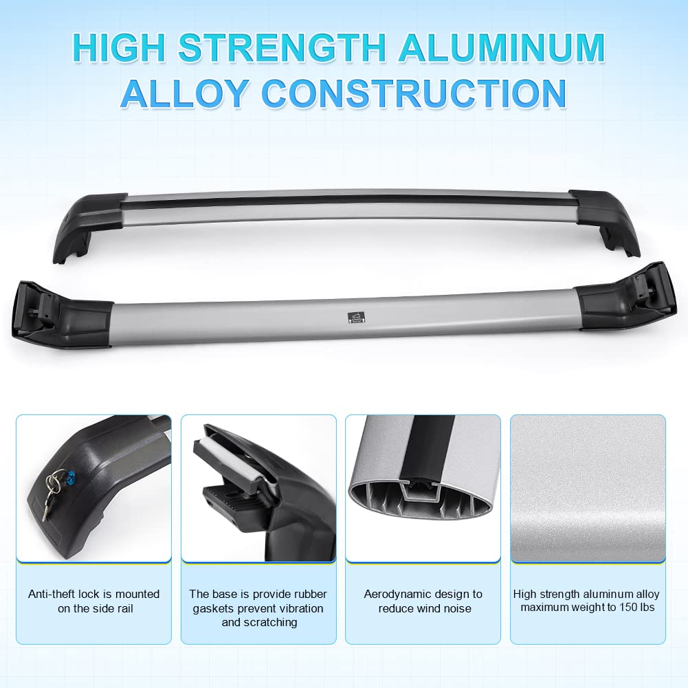 Barras transversales de techo JDMON compatibles con Hyundai - Imagen 3