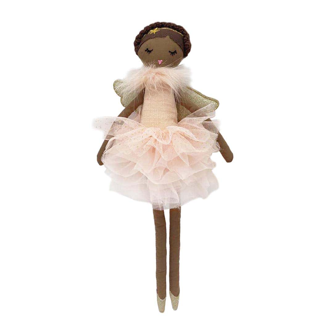 MUÑECA DE PELUCHE MON AMI Ada Pink Angel Africana Americana