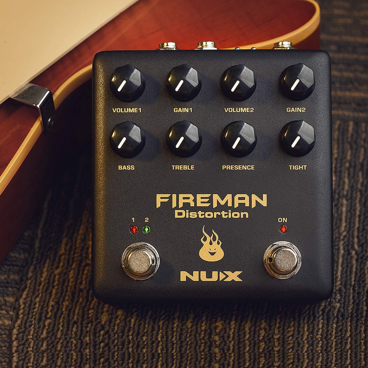 Pedal de Efecto de Distorsión NUX Fireman con Canal Dual - Imagen 6
