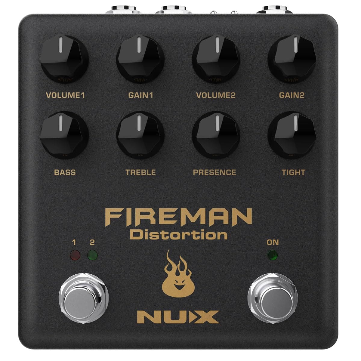 Pedal de Efecto de Distorsión NUX Fireman con Canal Dual