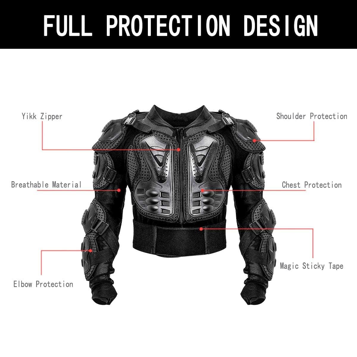 Chaqueta Protectora para Motocicleta GOHINSSTAR, Armadura - Imagen 5