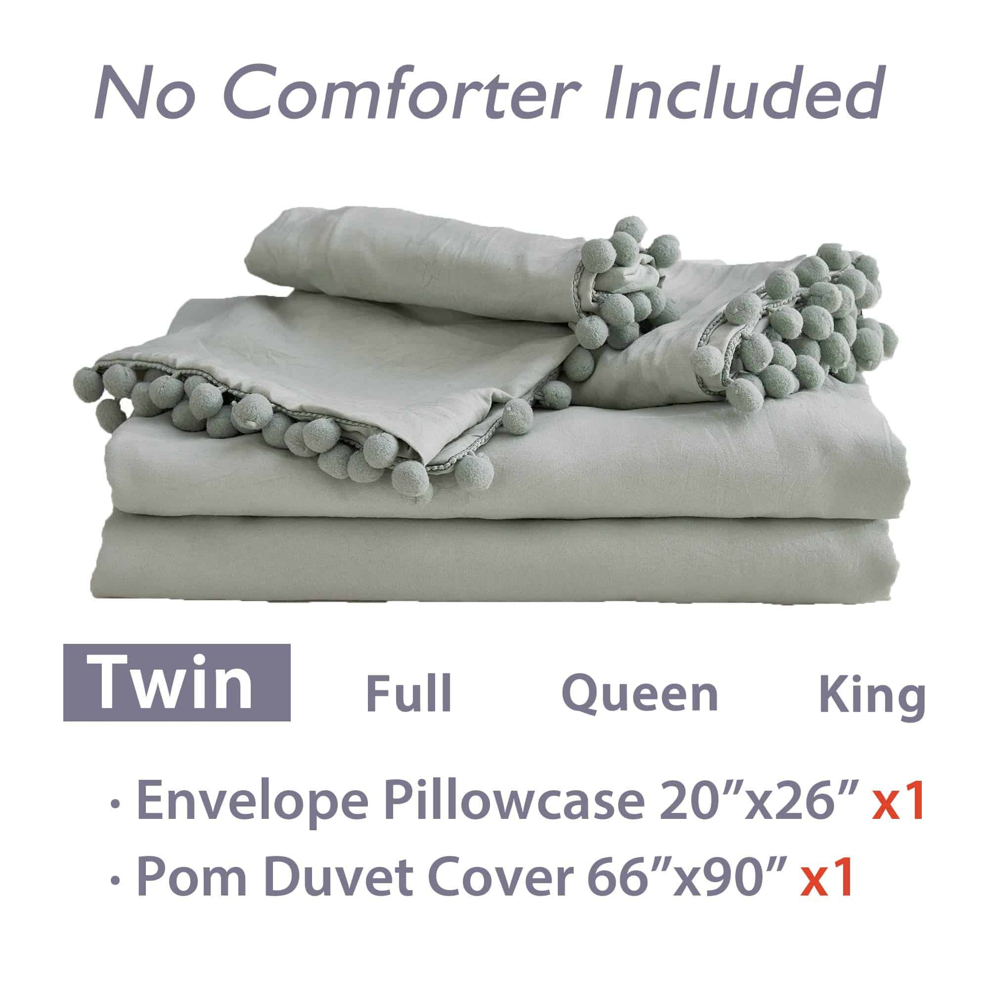 Andency Juego de Funda de Edredón Verde (66x90 Pulgadas), 2 - Imagen 8