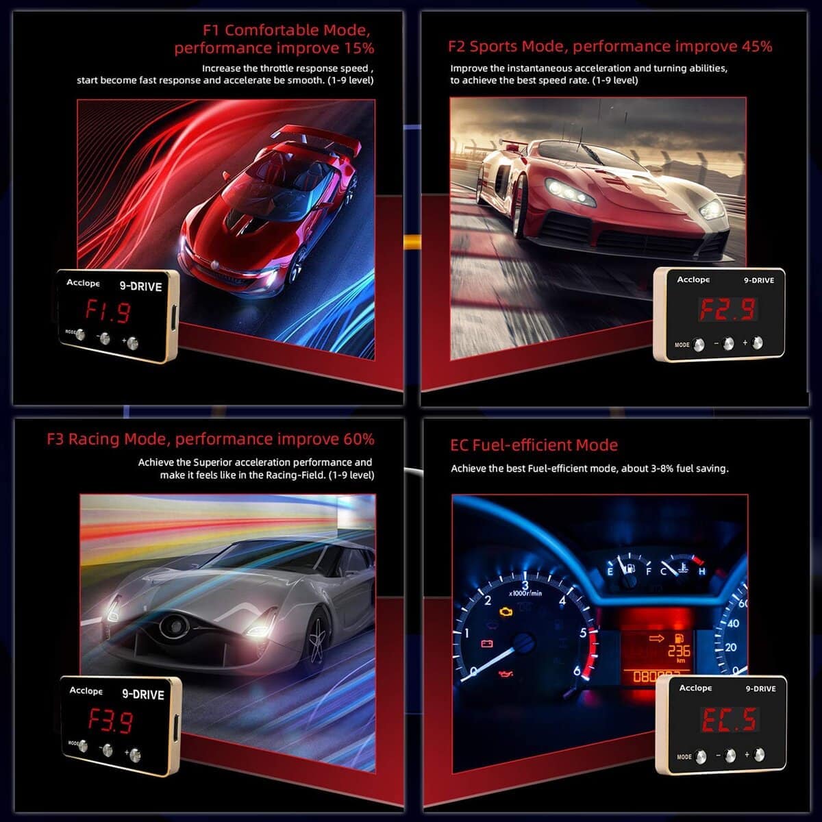 Controlador de Respuesta de Aceleración iKiKin 9 Modos de - Imagen 4