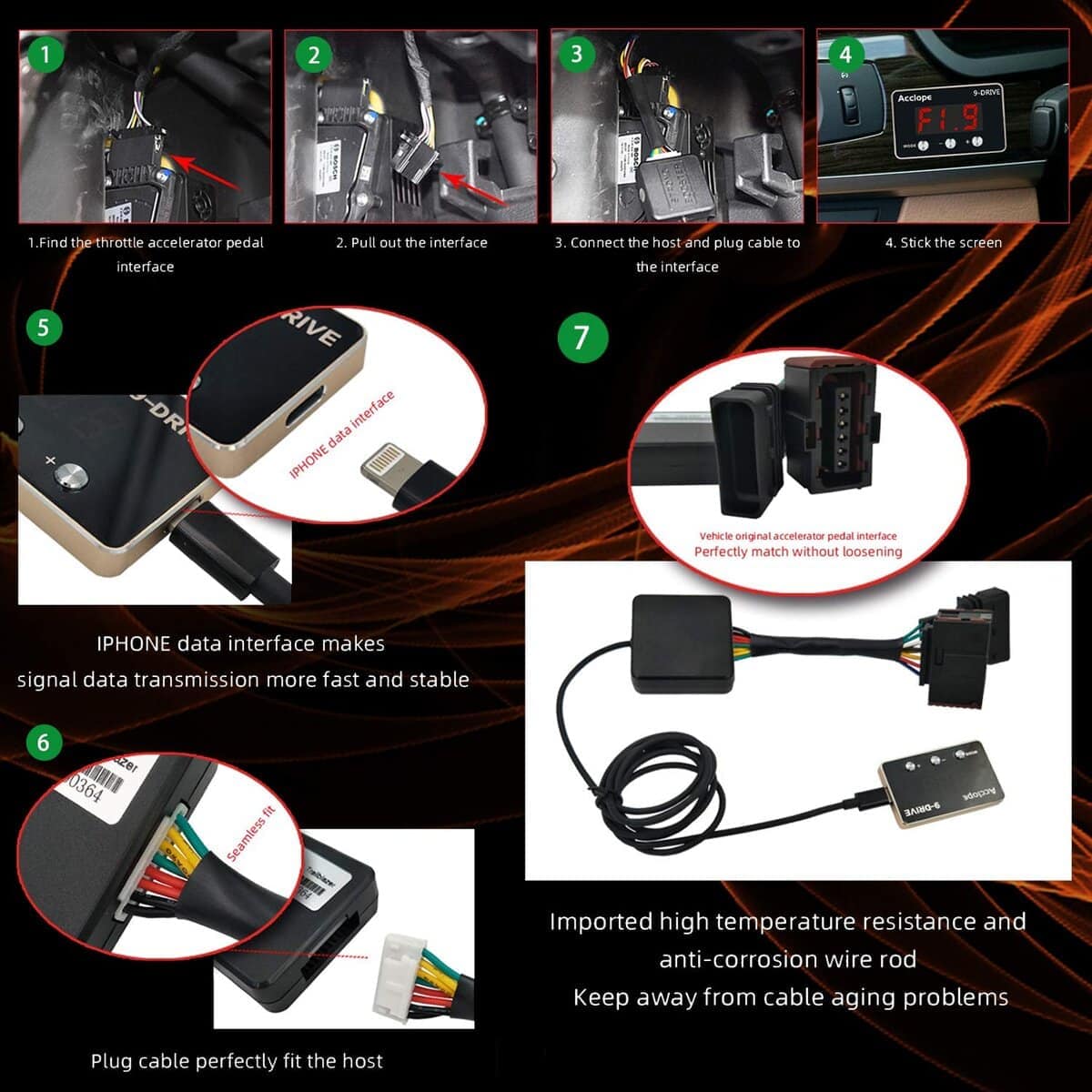 Controlador de Respuesta de Aceleración iKiKin 9 Modos de - Imagen 5