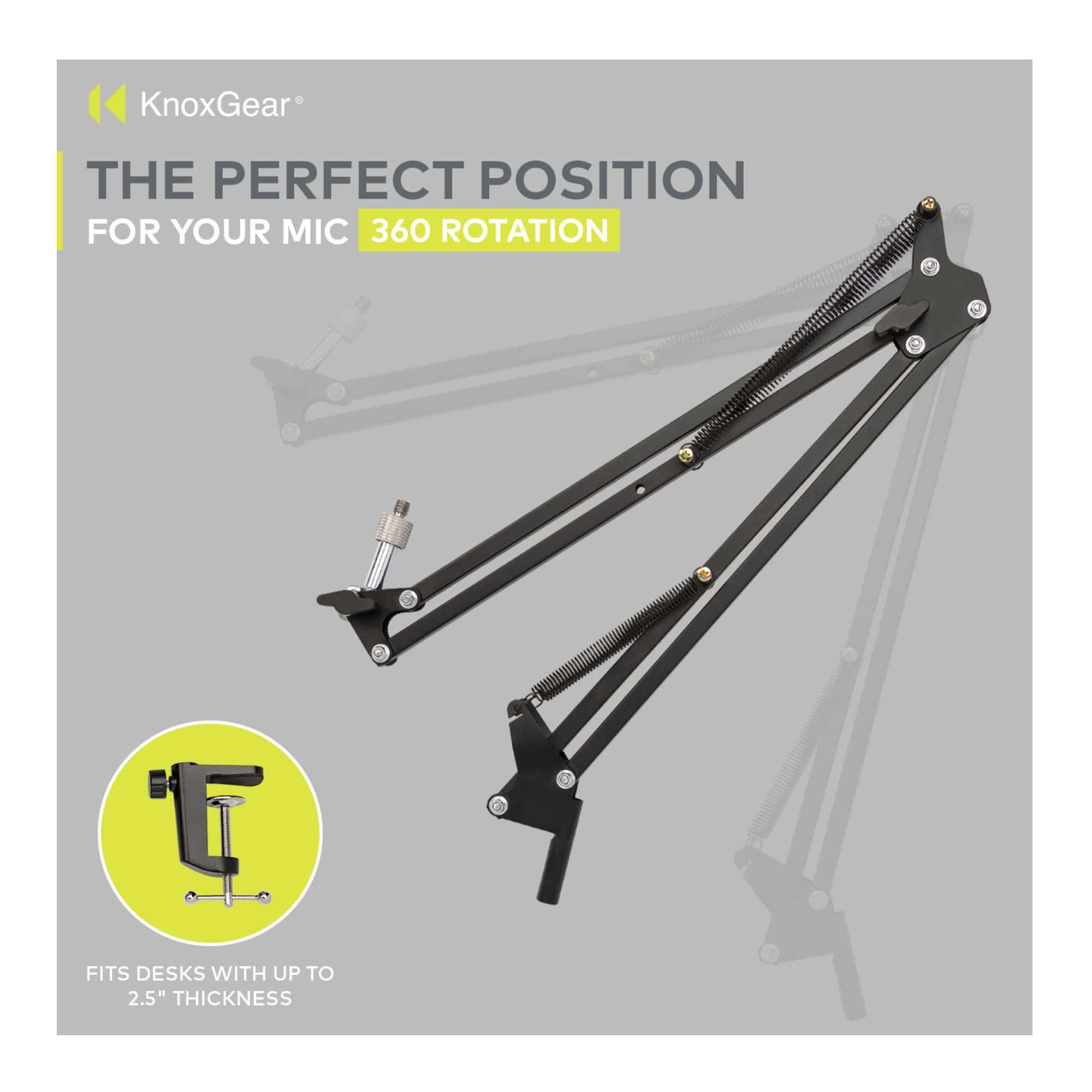 Soporte de Micrófono de Suspensión Knox Gear para Estudio - Imagen 4