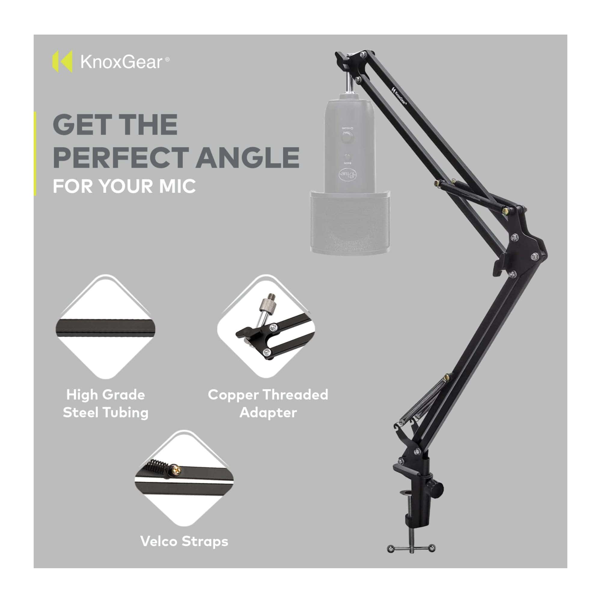 Soporte de Micrófono de Suspensión Knox Gear para Estudio - Imagen 5