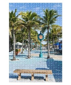 Rompecabezas de Madera Fort Myers Beach Downtown Stock