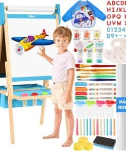 Caballete para niños Belleur Todo en Uno con 2 Rollos de