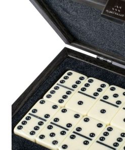 Hermoso Set de Dominó en caja de madera Florida Negro