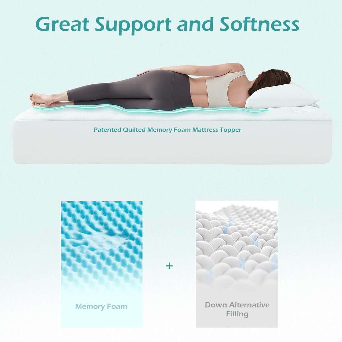 Hansleep Colchoneta de Espuma Viscoelástica para Cama - Imagen 4