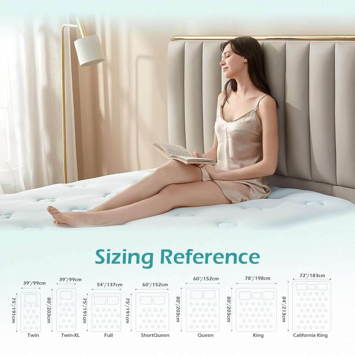 Hansleep Memory Foam Mattress Topper Full Size, Colchón - Imagen 7