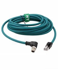 HangTon Cable Ethernet M12 de ángulo recto de 8 pines