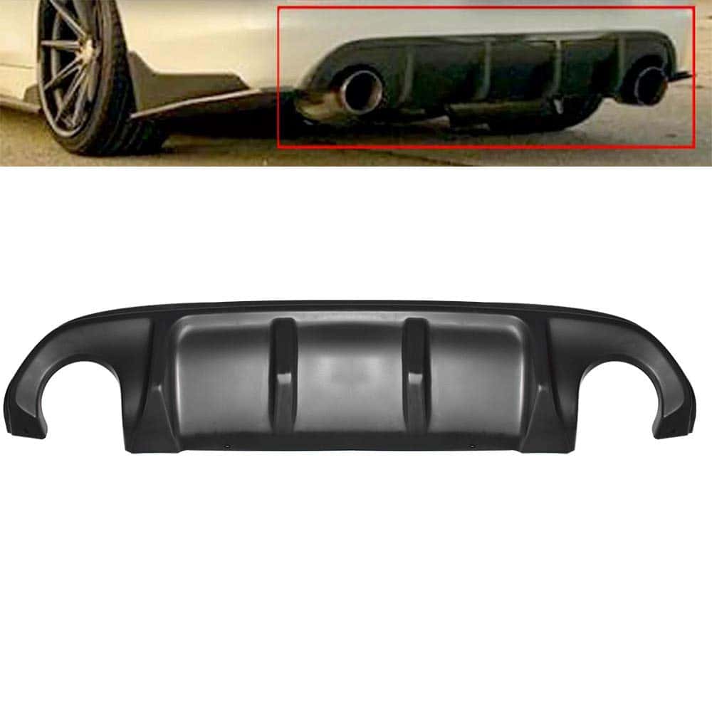 Difusor de labio de parachoques trasero negro para - Imagen 6