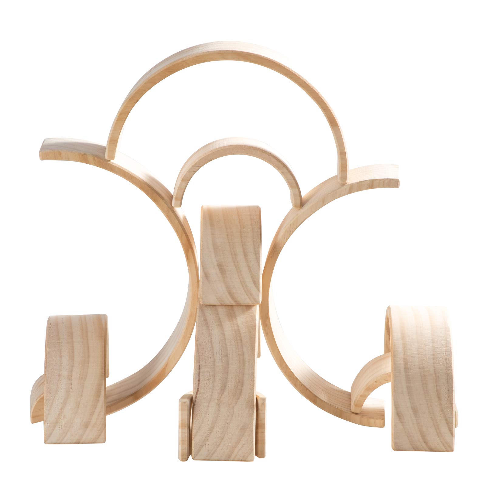 Juguete de Apilamiento de Arcoíris de Madera MERRYHEART, 12 - Imagen 5