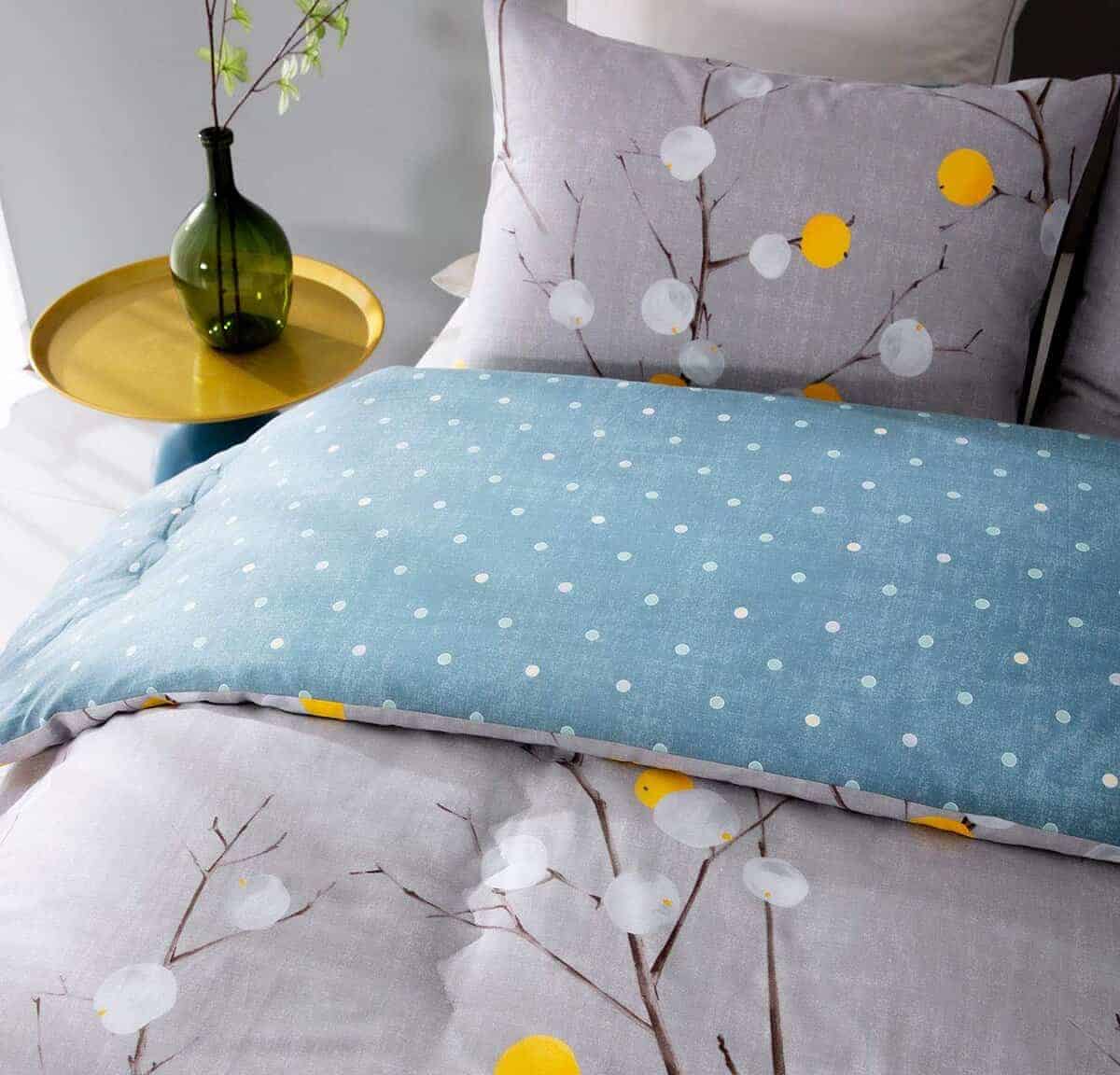 Edredón SLEEPBELLA Tamaño Queen, 600 Hilos de Algodón Gris - Imagen 5