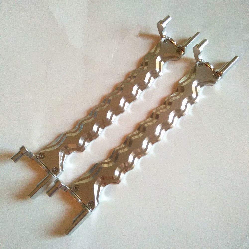 Soporte de batería de aluminio 2 piezas plateado para - Imagen 4