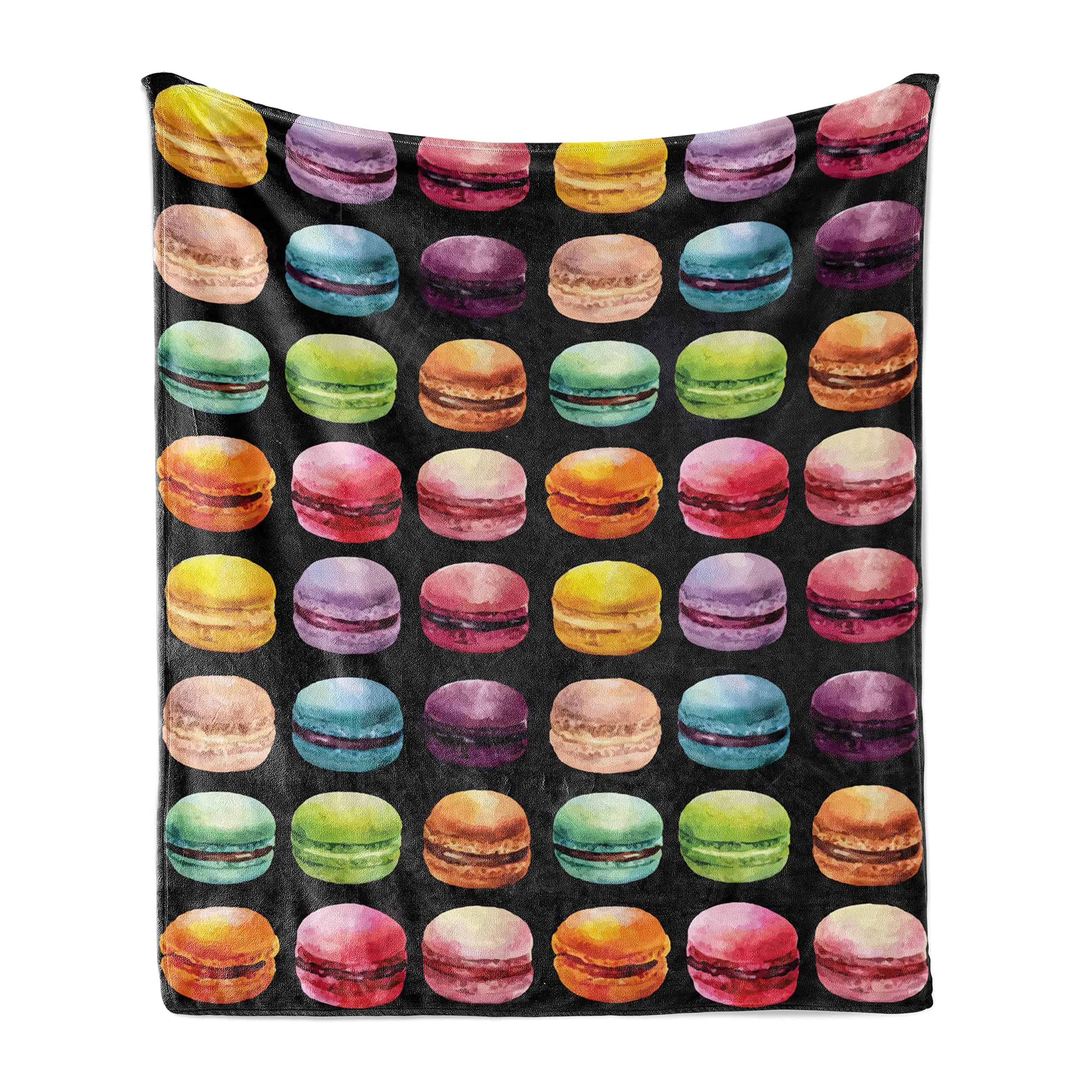 Manta de Tiro Lunarable Postre, Macarrones de Acuarela