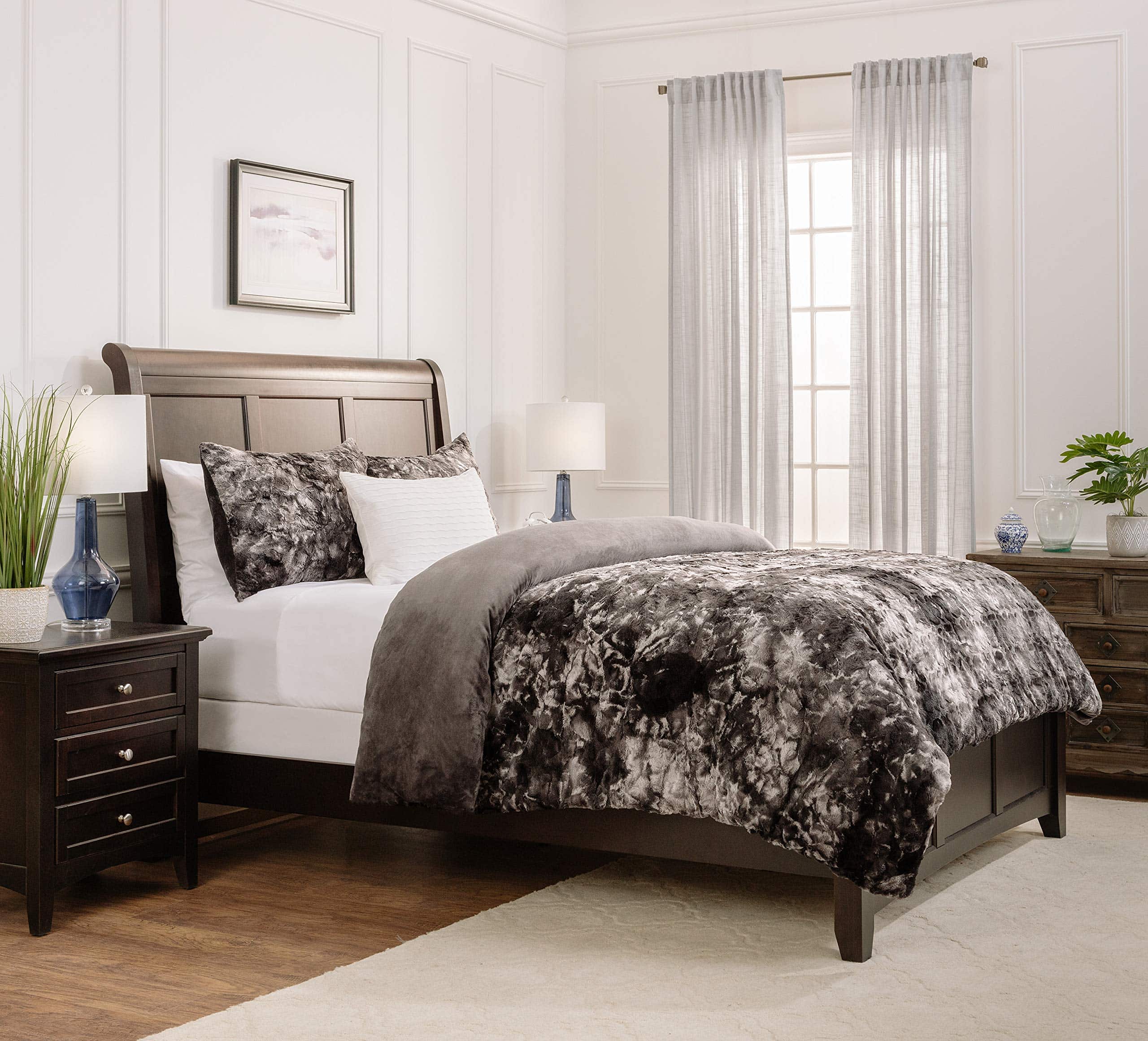 Juego de Funda Nórdica de Piel Falsa Premium Chanasya Wolf - Imagen 4