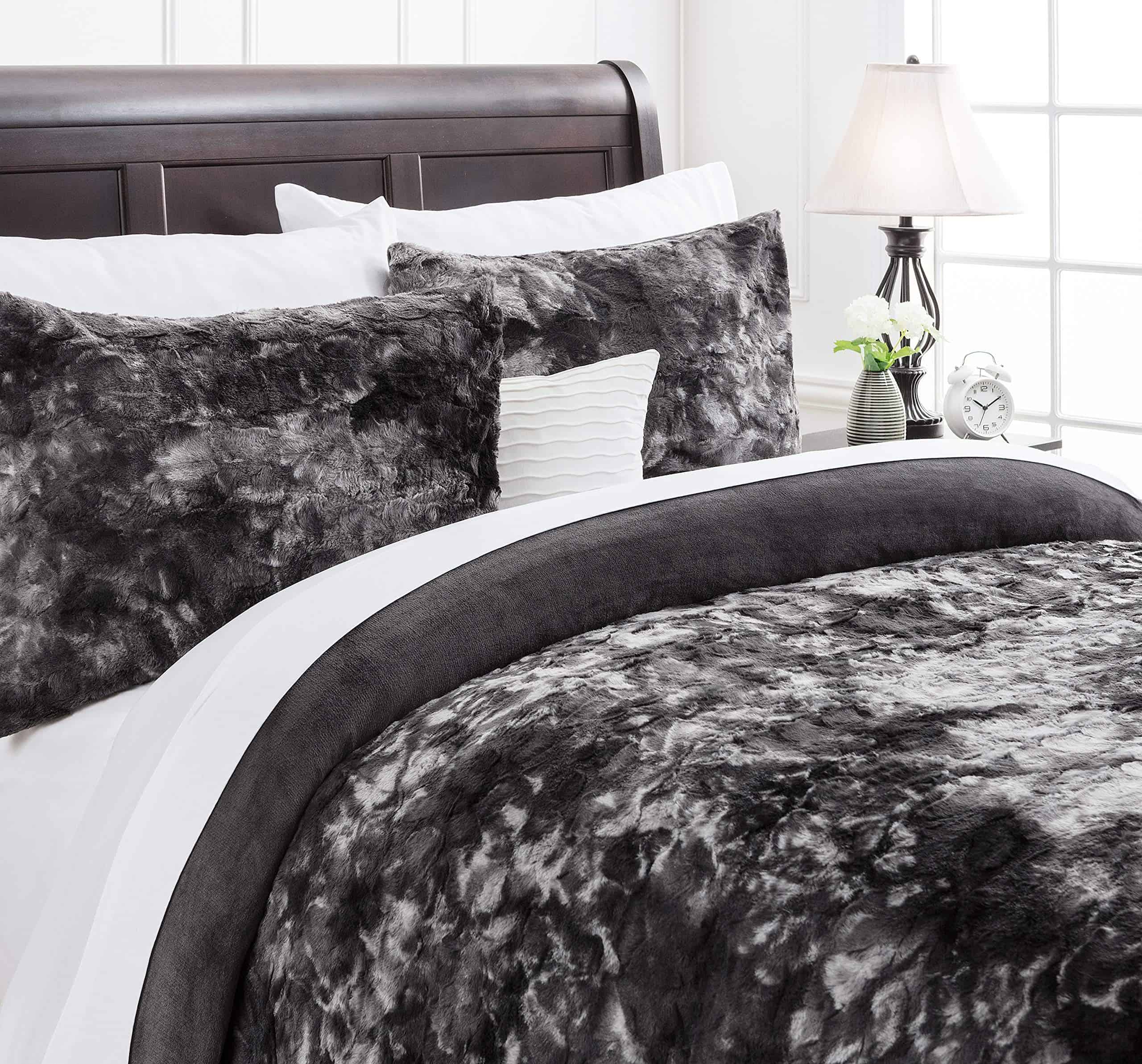 Juego de Funda Nórdica de Piel Falsa Premium Chanasya Wolf - Imagen 3