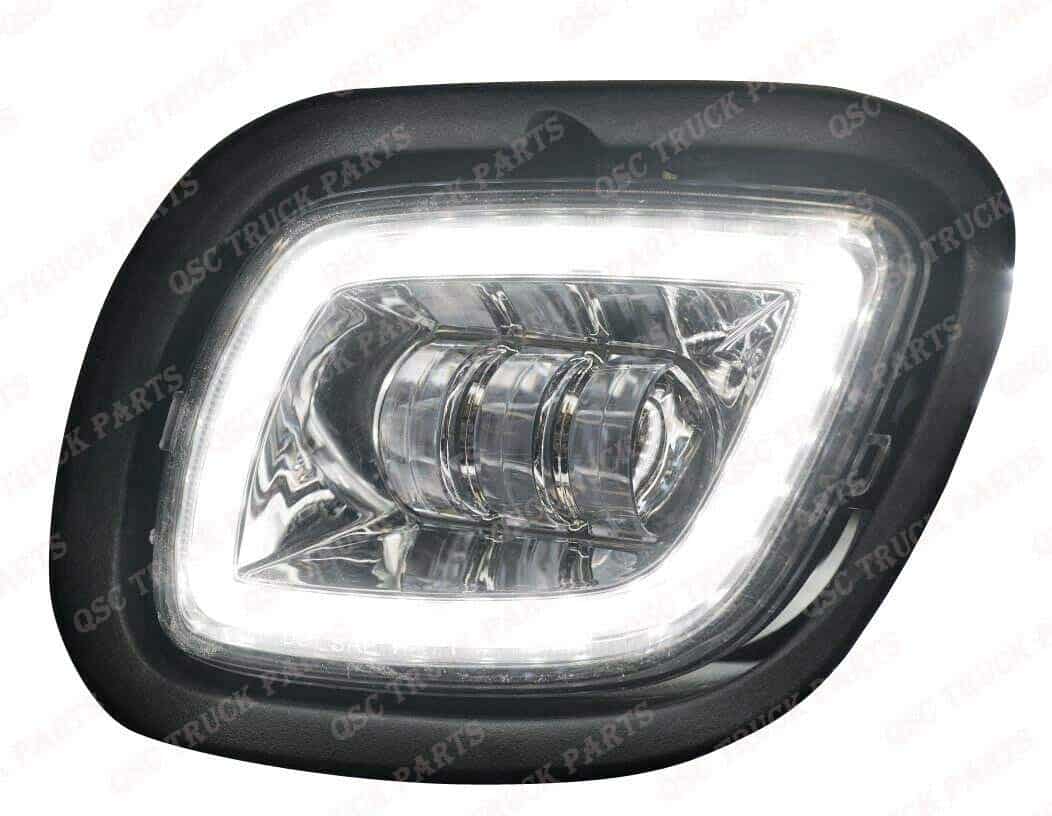 Faros de niebla Full LED cromados QSC par con anillo LED - Imagen 4