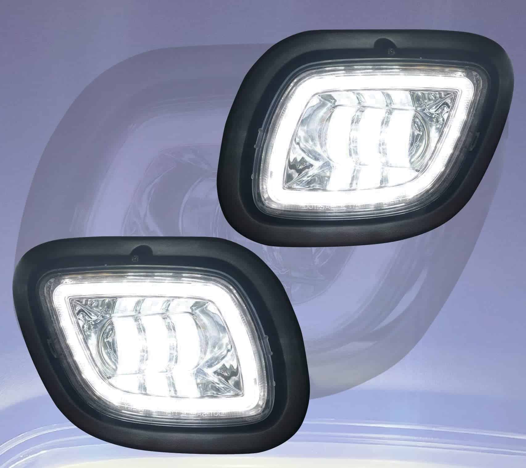 Faros de niebla Full LED cromados QSC par con anillo LED