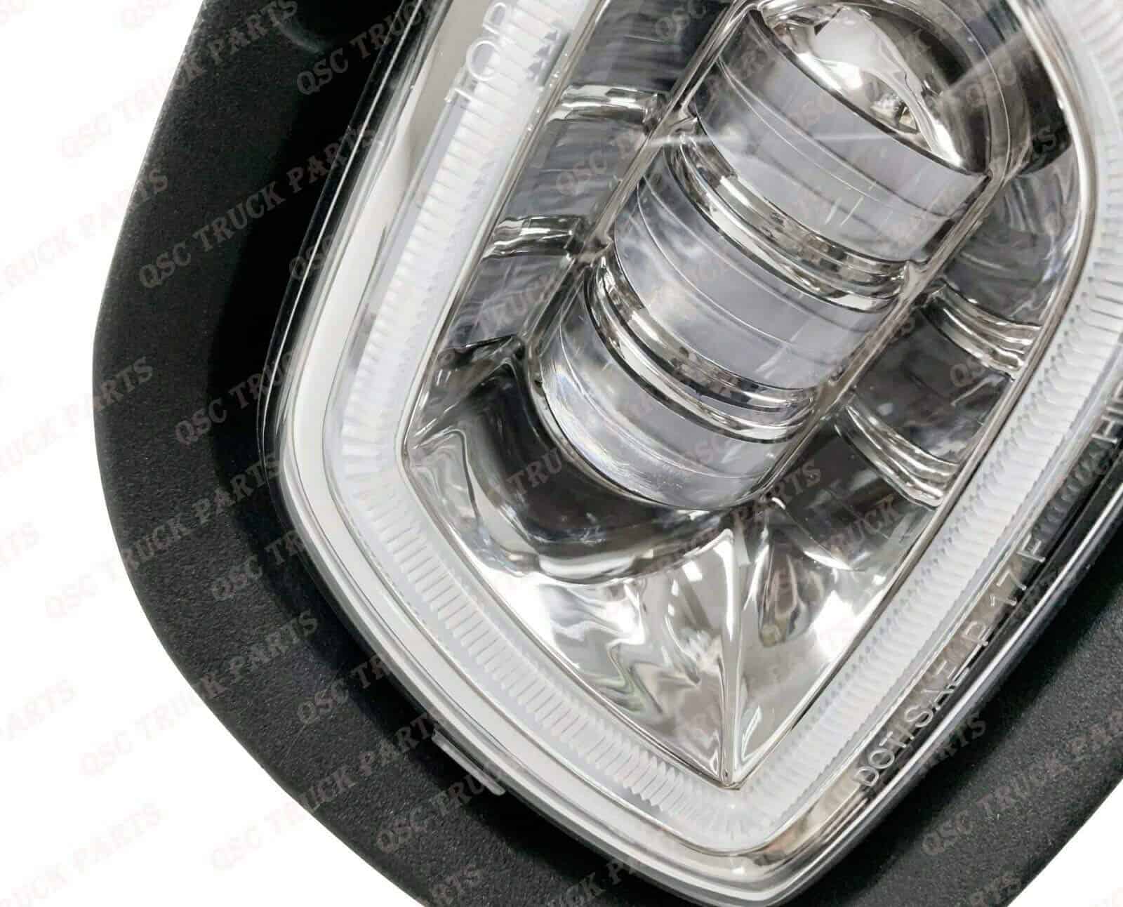 Faros de niebla Full LED cromados QSC par con anillo LED - Imagen 7