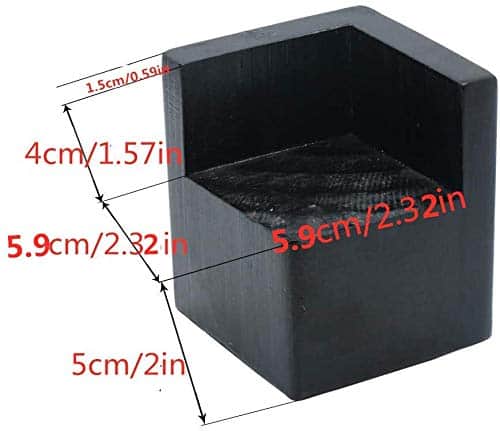 Juego de 4 elevadores de cama blancos Mysummer - Soportes - Imagen 7