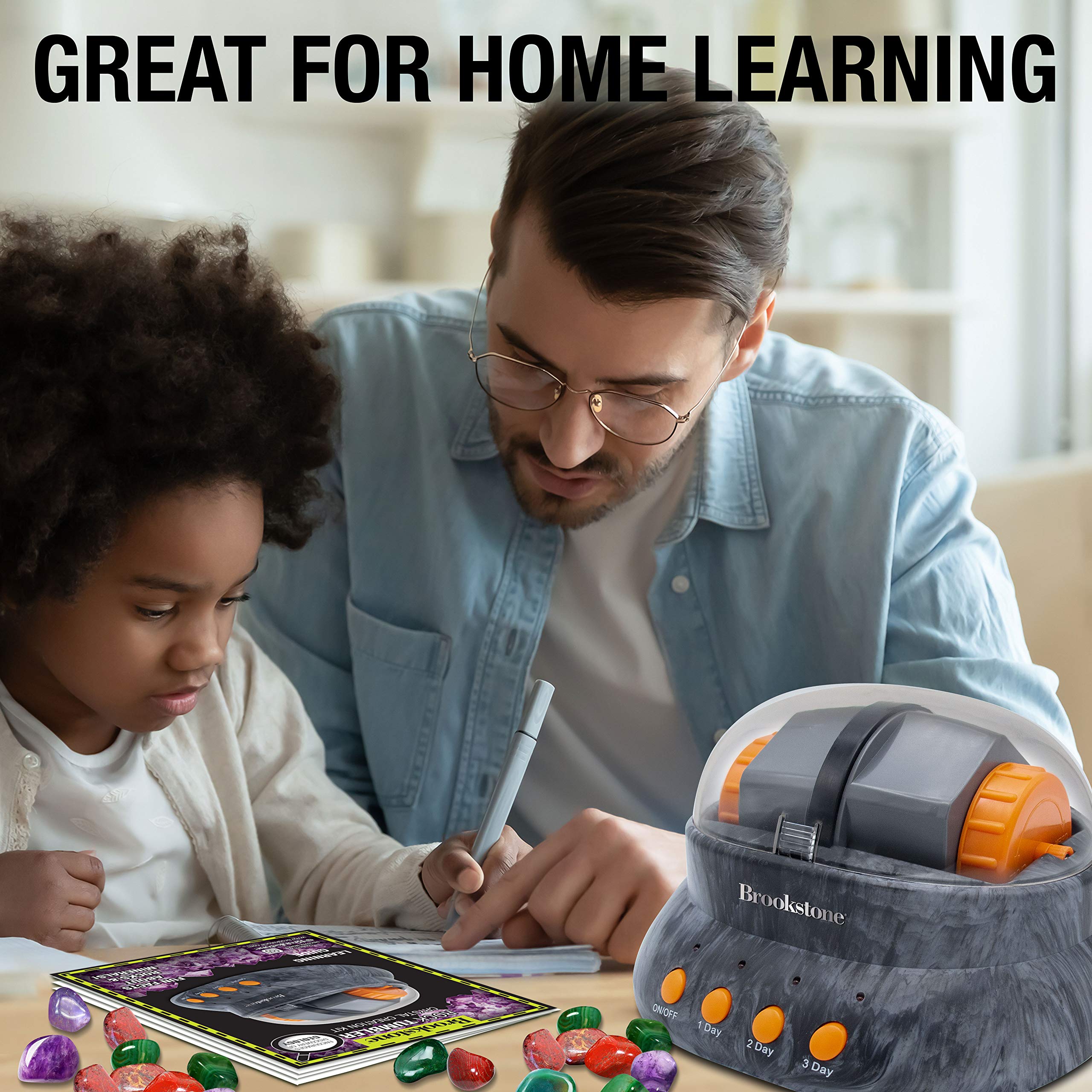 Kit de Pulidora de Rocas Brookstone y Creación de Piedras - Imagen 6