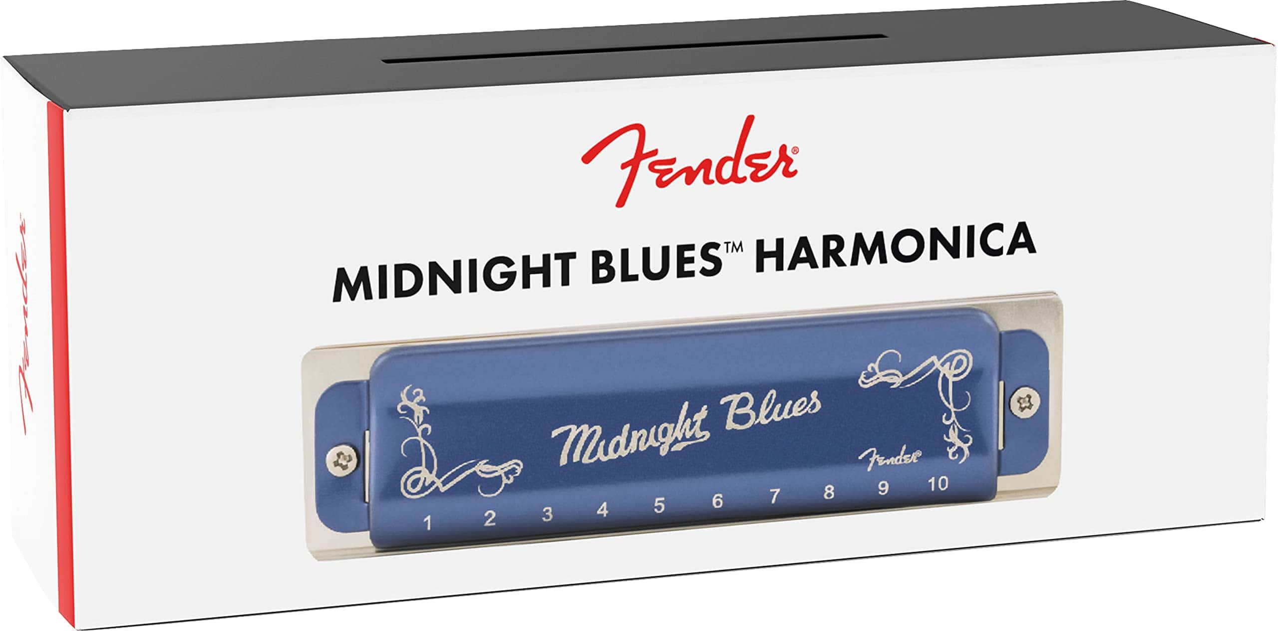 Armónica Fender Midnight Blues - Tonos en F Paquete con - Imagen 7