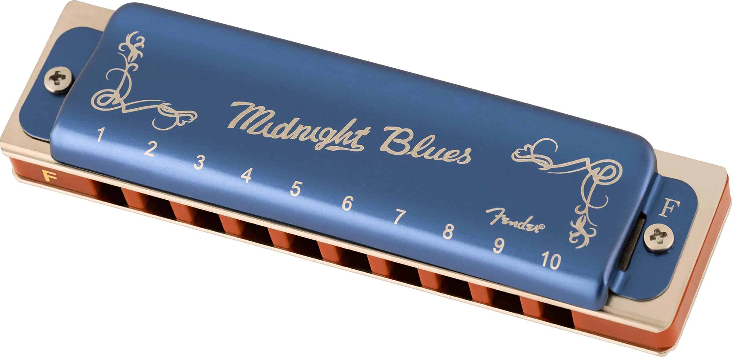 Armónica Fender Midnight Blues - Tonos en F Paquete con - Imagen 3